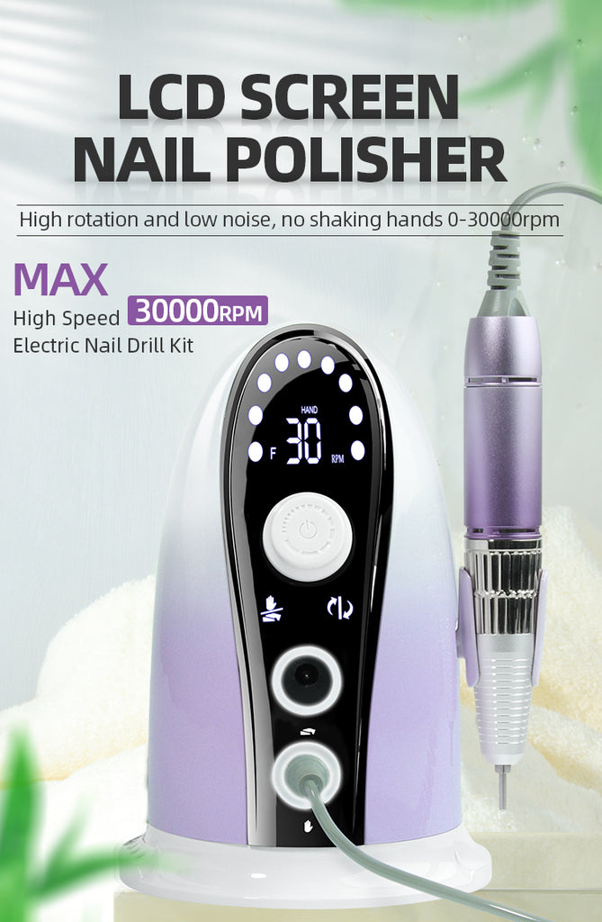 Madenia electric gel nail drill set machine purple